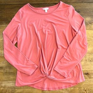Like butter soft long sleeve- salmon color